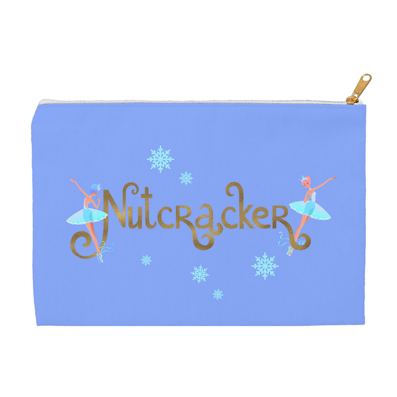 Gifts & Accessories / Accessory Bags 8.5x6 inch Nutcracker Snowflakes - Accessory Pouches