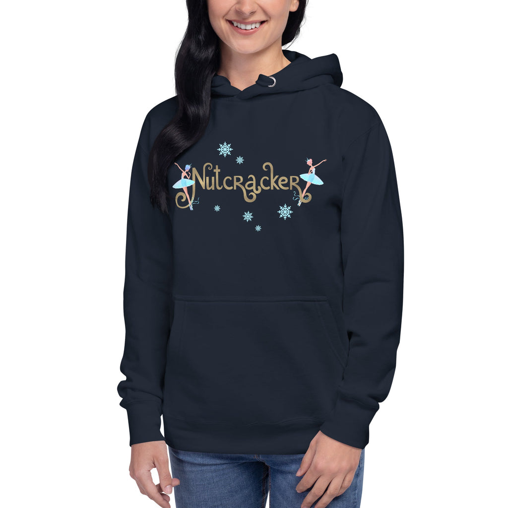 Women / Hoodies Navy Blazer / S Nutcracker Snowflakes - Cotton Hoodie