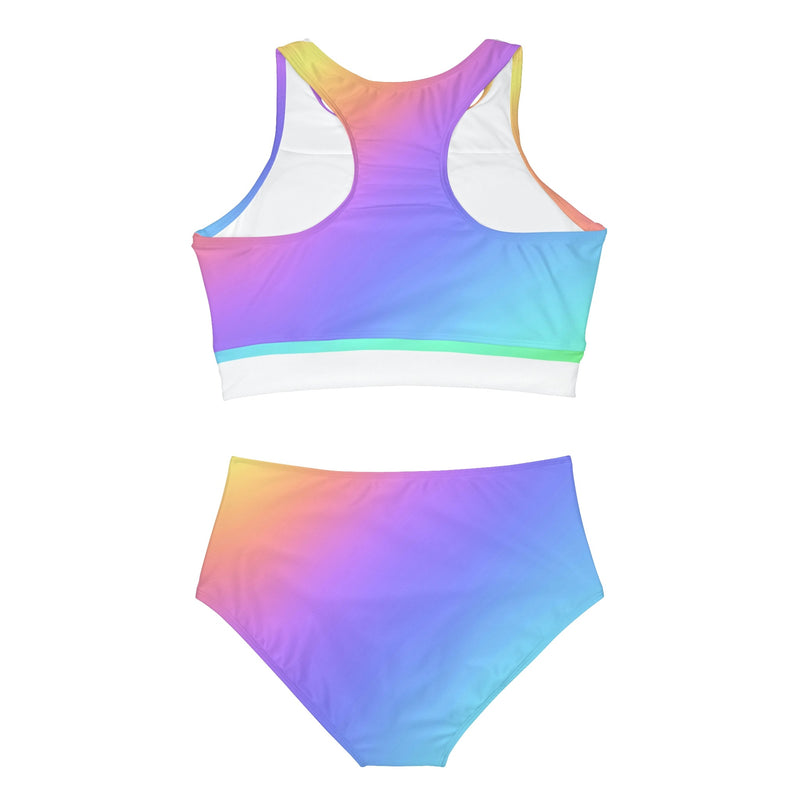 Activewear / Adult Sets Ombre Rainbow - Adult Two-Piece Active Set