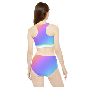 Activewear / Adult Sets Ombre Rainbow - Adult Two-Piece Active Set