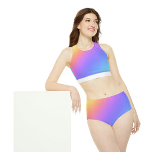 Activewear / Adult Sets Ombre Rainbow - Adult Two-Piece Active Set