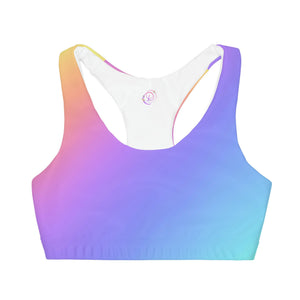 Ombre Rainbow - Kids Double-Lined Seamless Sports Bra