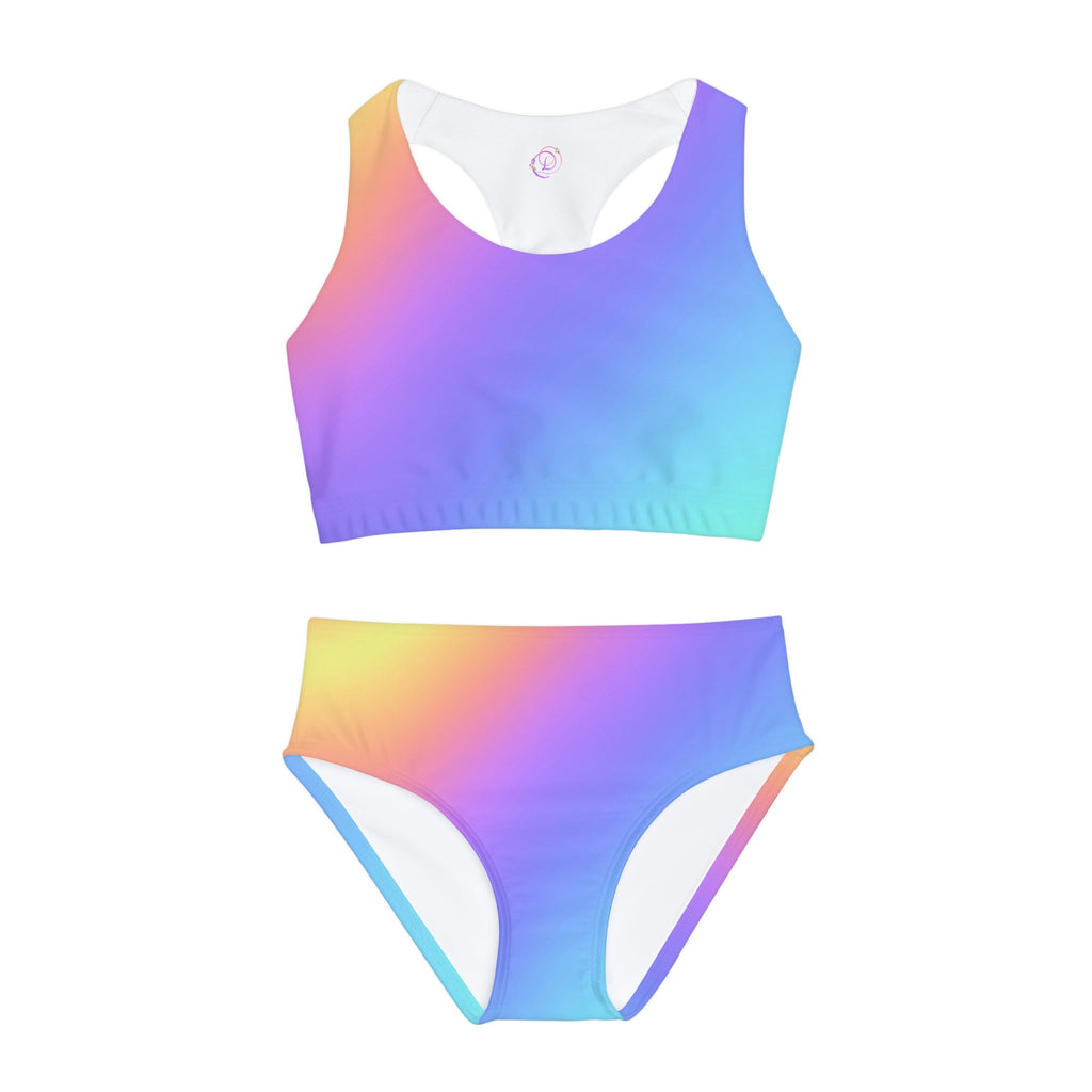 Activewear / Kids Sets 3/4 Years Ombre Rainbow - Kids Two-Piece Active Set