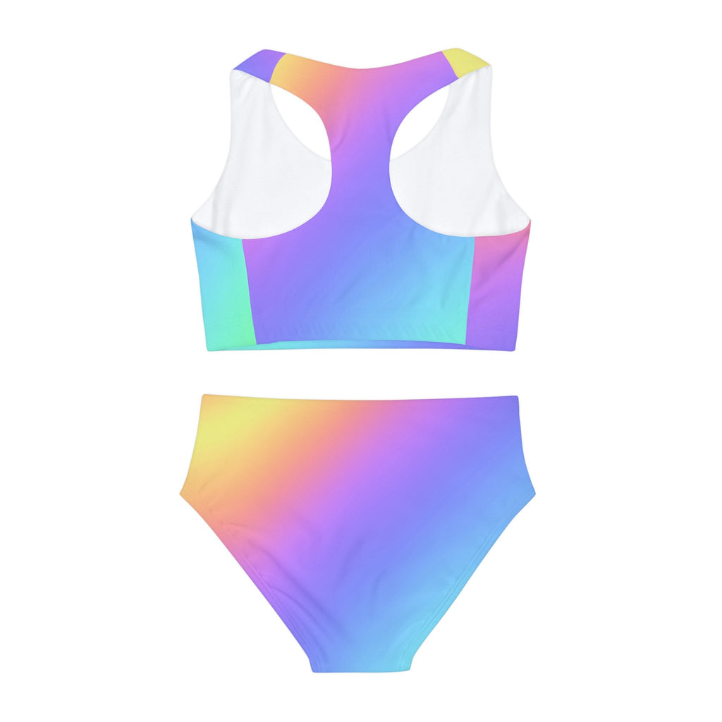 Activewear / Kids Sets Ombre Rainbow - Kids Two-Piece Active Set