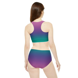 Activewear / Adult Sets Ombre Teal - Adult Two-Piece Active Set