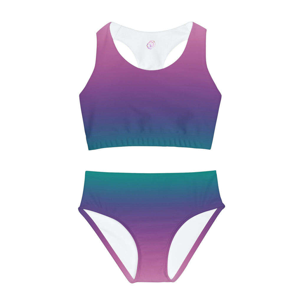 Activewear / Kids Sets 3/4 Years Ombre Teal - Kids Two-Piece Active Set