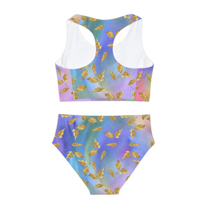 Activewear / Kids Sets Rainbow Gold - Kids Two-Piece Active Set