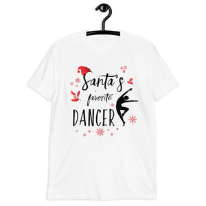 Adult / T-Shirts S Santa's Favorite Dancer - Cotton Tee