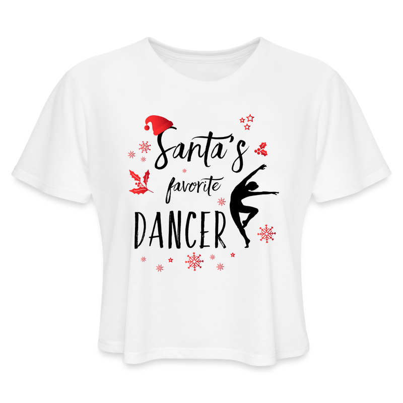 Women / Crop Tops S Santa's Favorite Dancer - Flowy Crop Top
