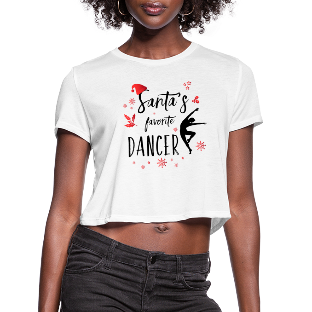 Women / Crop Tops Santa's Favorite Dancer - Flowy Crop Top