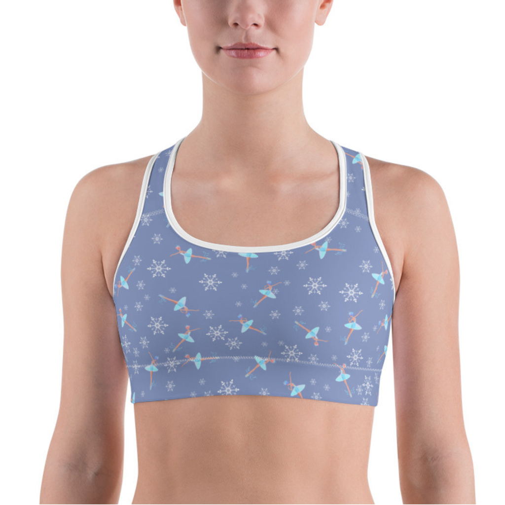 Activewear / Sport top XS Snowflake Pattern - Youth-Adult Crop Top