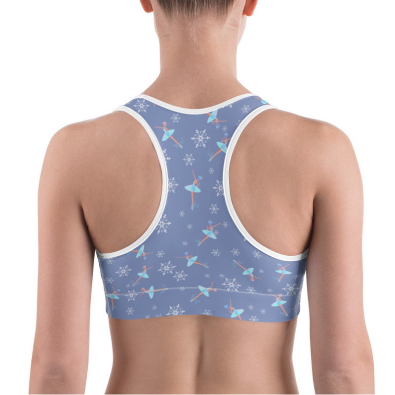 Activewear / Sport top Snowflake Pattern - Youth-Adult Crop Top