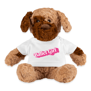 Ballet Girl - Plushy Dog - white