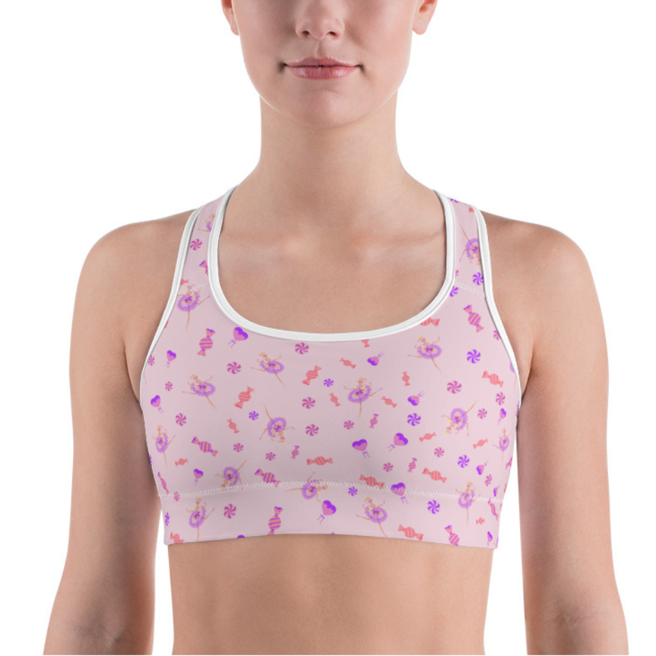 Activewear / XS Sugar Plum Pattern - Youth-Adult Crop Top