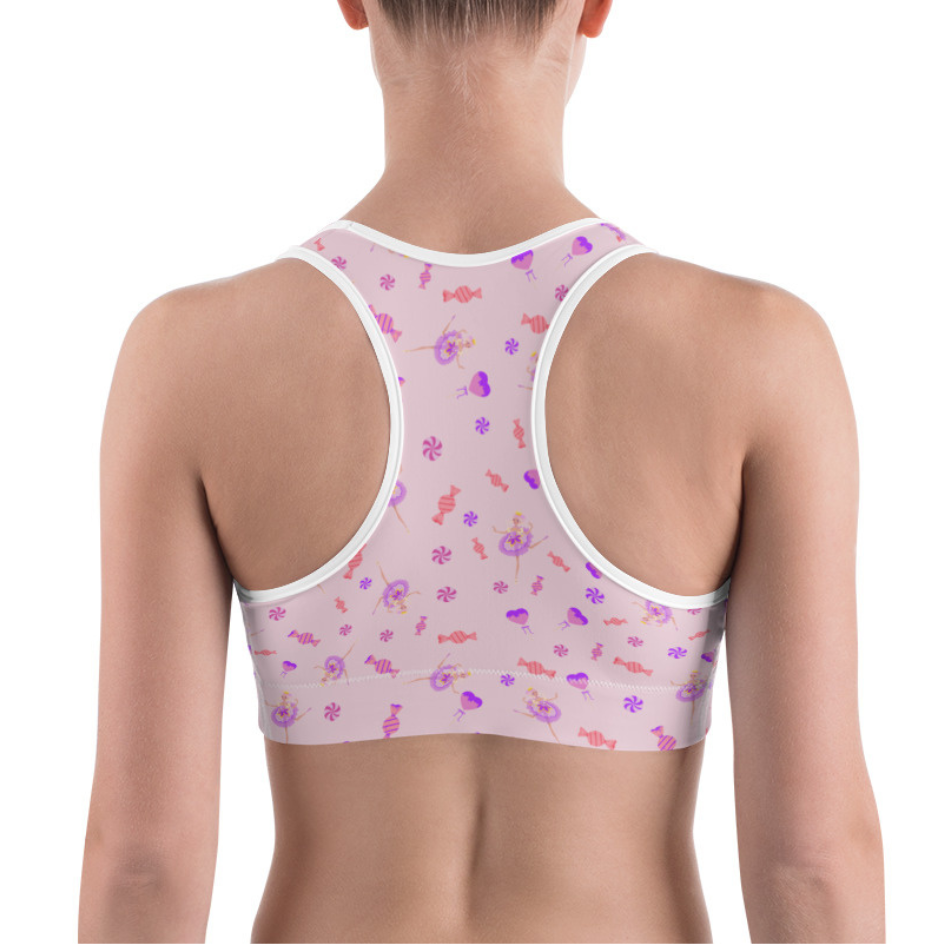 Activewear / Sugar Plum Pattern - Youth-Adult Crop Top