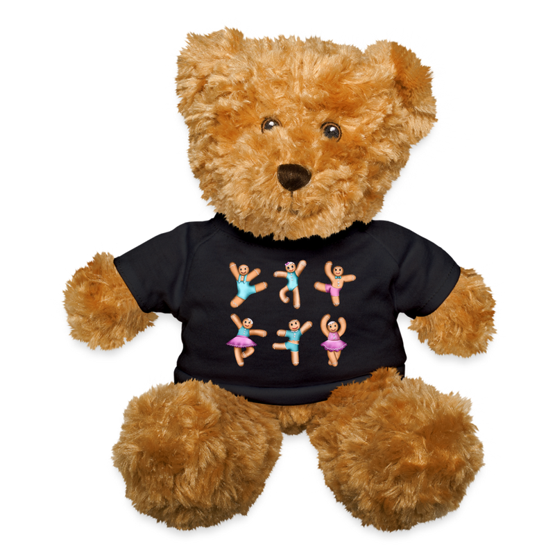 Gifts & Accessories / Soft toys Black Teddy Bear with Dancing Gingerbread T-Shirt (Pink, Blue)