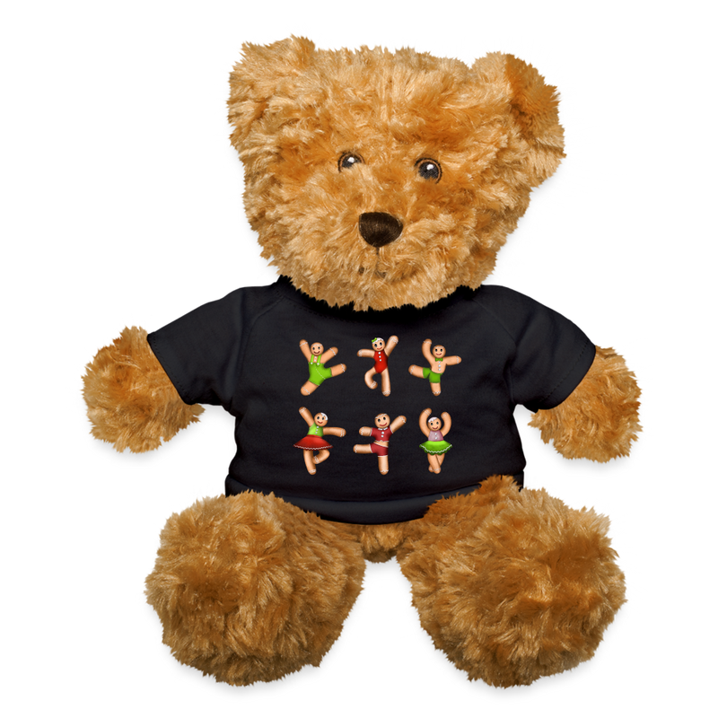 Gifts & Accessories / Soft toys black Teddy Bear with Dancing Gingerbread T-Shirt (Red, Green) Teddy Bear with Nutcracker Snowflakes T-Shirt