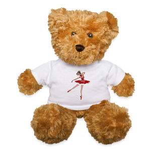 Gifts & Accessories / Soft toys White Teddy Bear with Santa Ballerina T-Shirt (Skin Tone 2)
