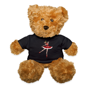 Gifts & Accessories / Soft toys Black Teddy Bear with Santa Ballerina T-Shirt (Skin Tone 2)