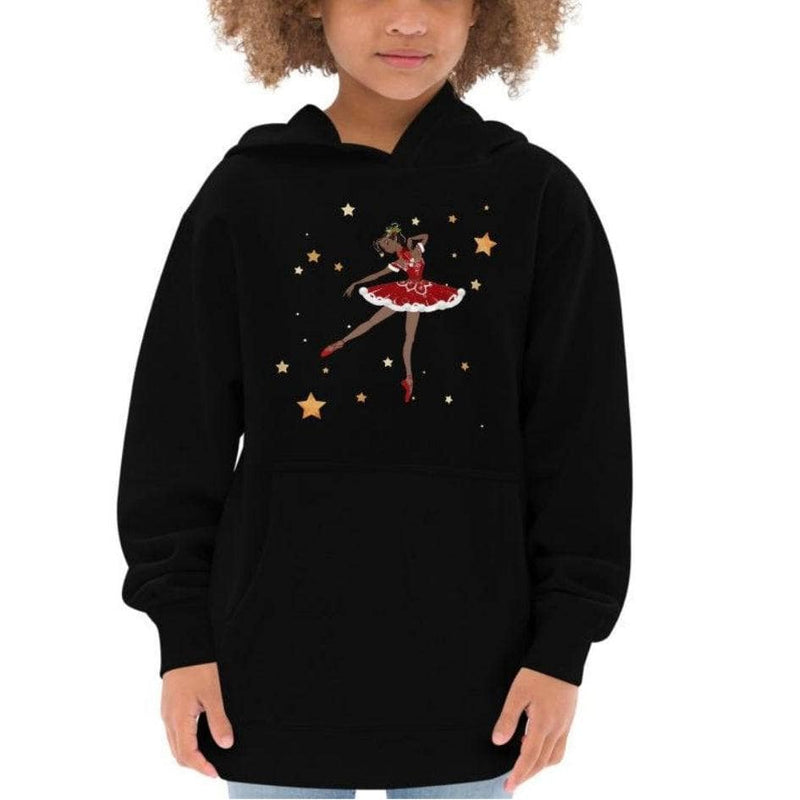 Santa Ballerina - Kids Fleece Hoodie