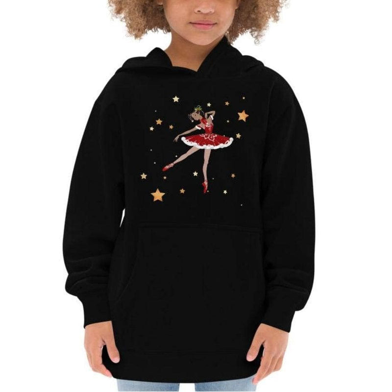 Santa Ballerina - Kids Fleece Hoodie