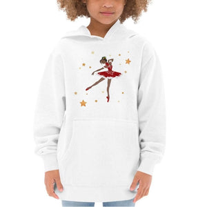 Santa Ballerina - Kids Fleece Hoodie