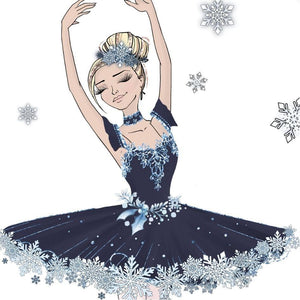 Snow Ballerina - Kids Fleece Hoodie