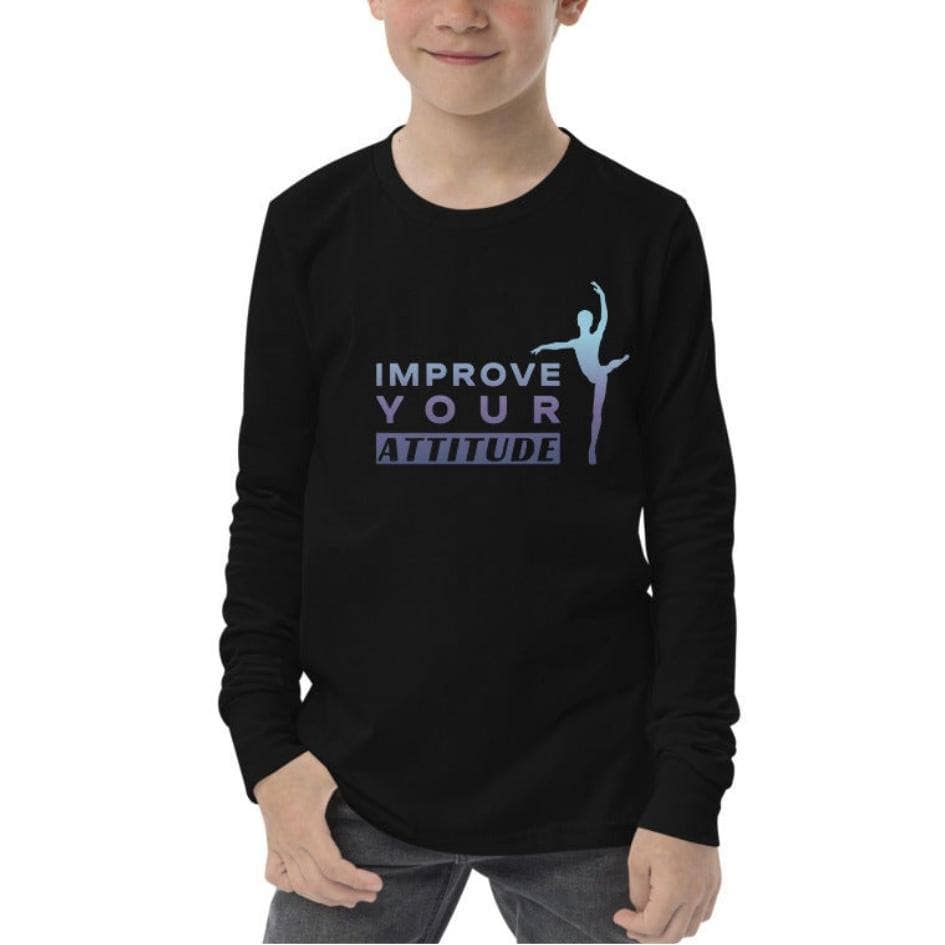 Improve Your Attitude (Male Dancer) - Kids Long-Sleeved Tee