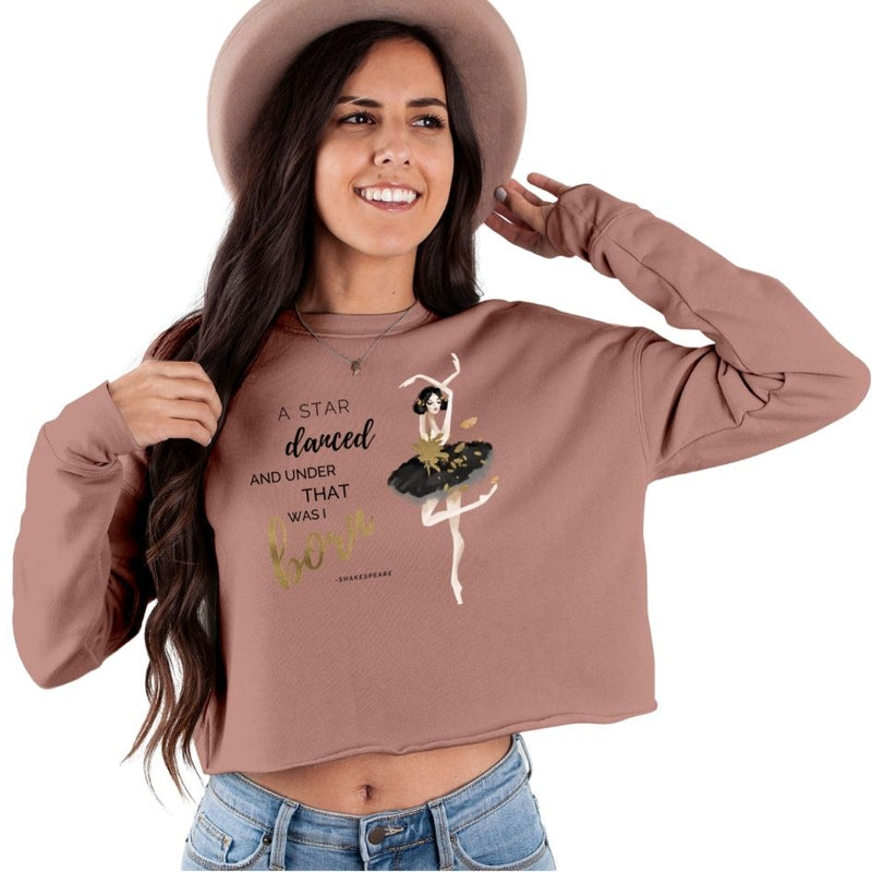 Women / Sweatshirts Mauve / S A Star Danced - Cropped Fleece Sweatshirt