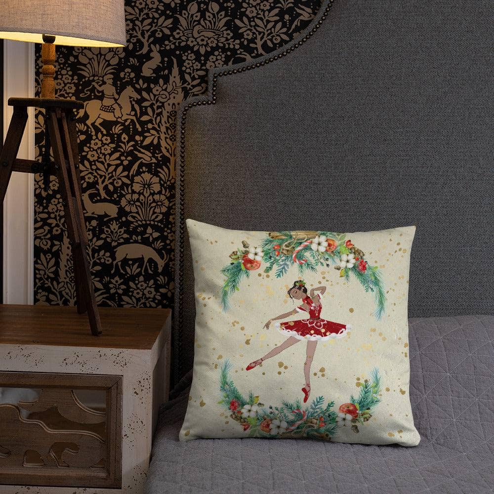 Santa Ballerina - Throw pillow with insert*