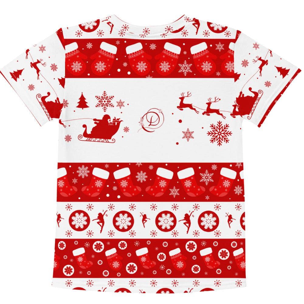 Santa's Favorite Dancer - Kids Mock Sweatshirt-Style Tee