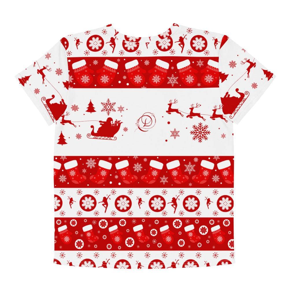 Santa's Favorite Dancer - Youth Mock Sweatshirt-Style Tee
