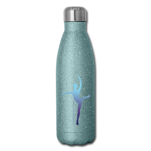 Gifts & Accessories / Water Bottles Turquoise Glitter Attitude (Blue) - Glitter Option - Insulated Stainless Steel Water Bottle