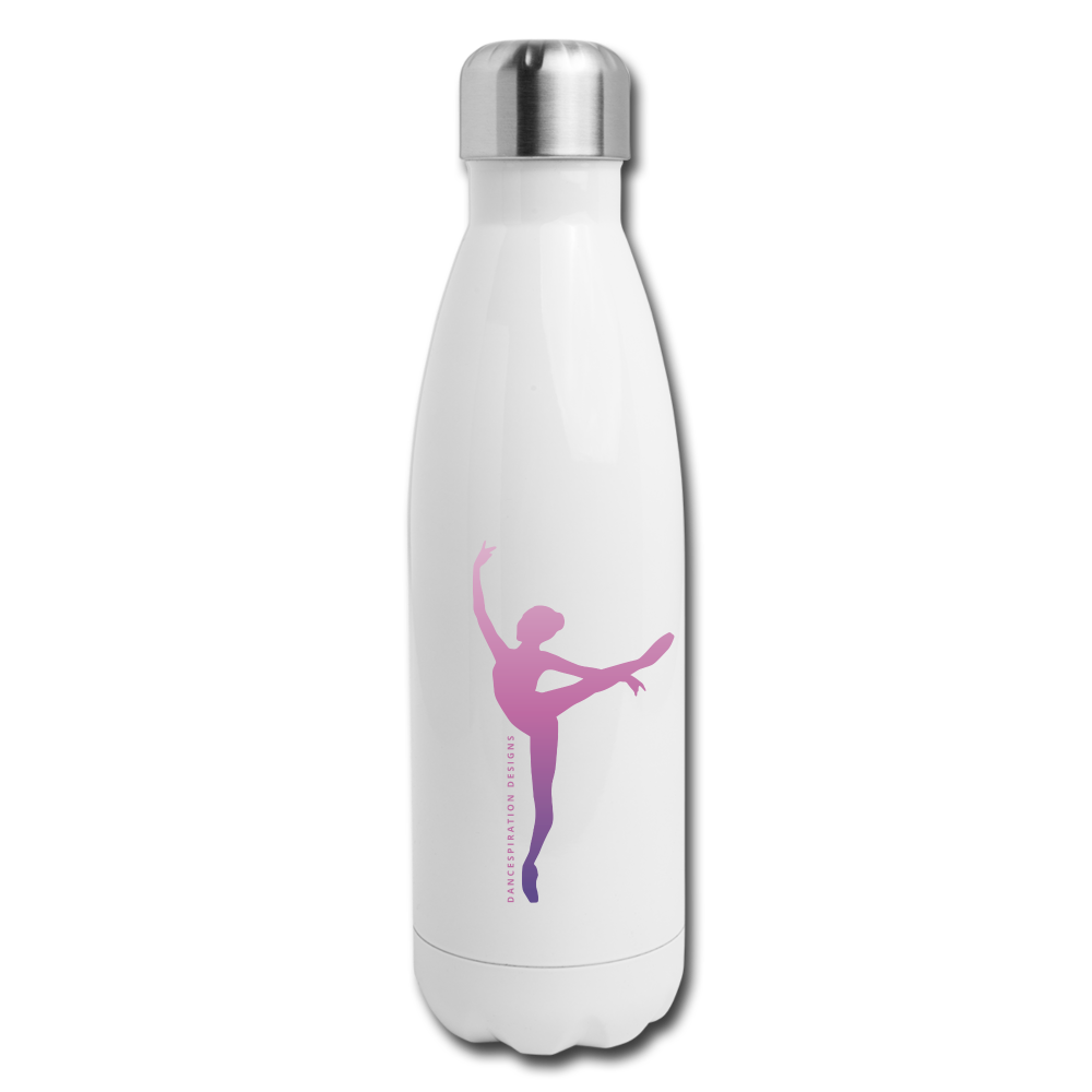 Gifts & Accessories / Water Bottles White Attitude - Glitter Option - Insulated Stainless Steel Water Bottle