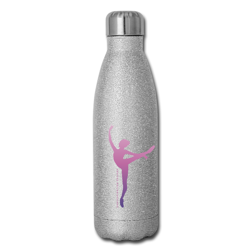 Gifts & Accessories / Water Bottles Silver Glitter Attitude - Glitter Option - Insulated Stainless Steel Water Bottle