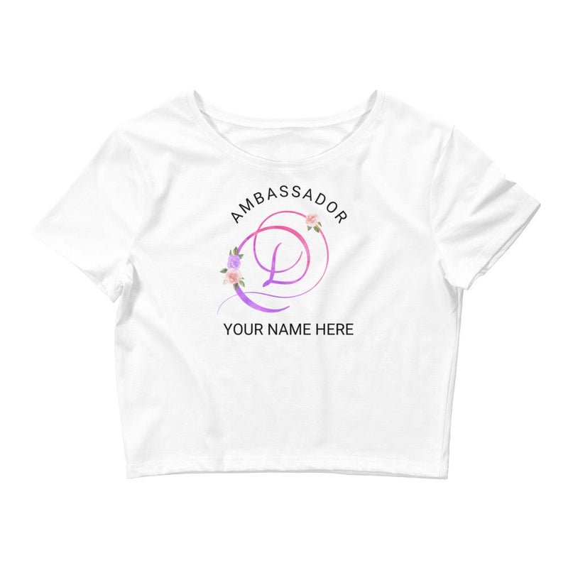 Member Ambassador / White / XS/SM Customized Ambassador / Influencer Crop Top