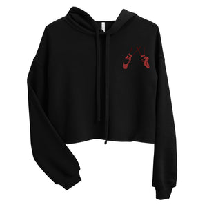 Women / Hoodies Dance On - Embroidered Cropped Hoodie