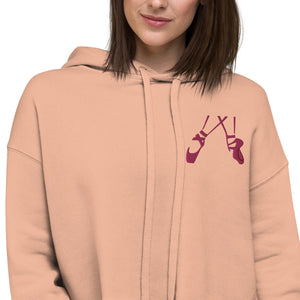 Women / Hoodies Dance On - Embroidered Cropped Hoodie