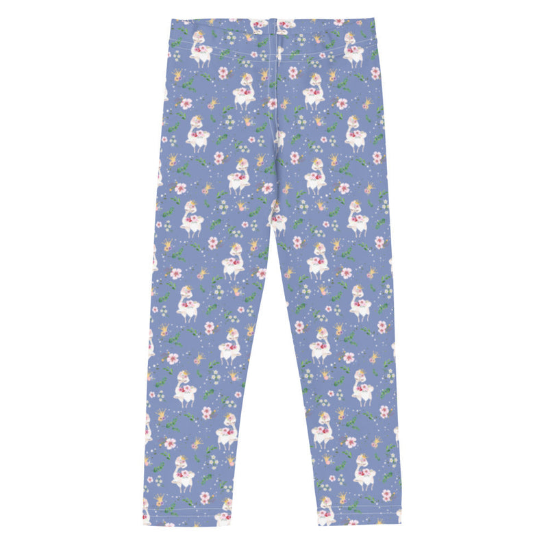 Activewear / K Leggings 2T Dancing Llama (Blue) - Kids Leggings