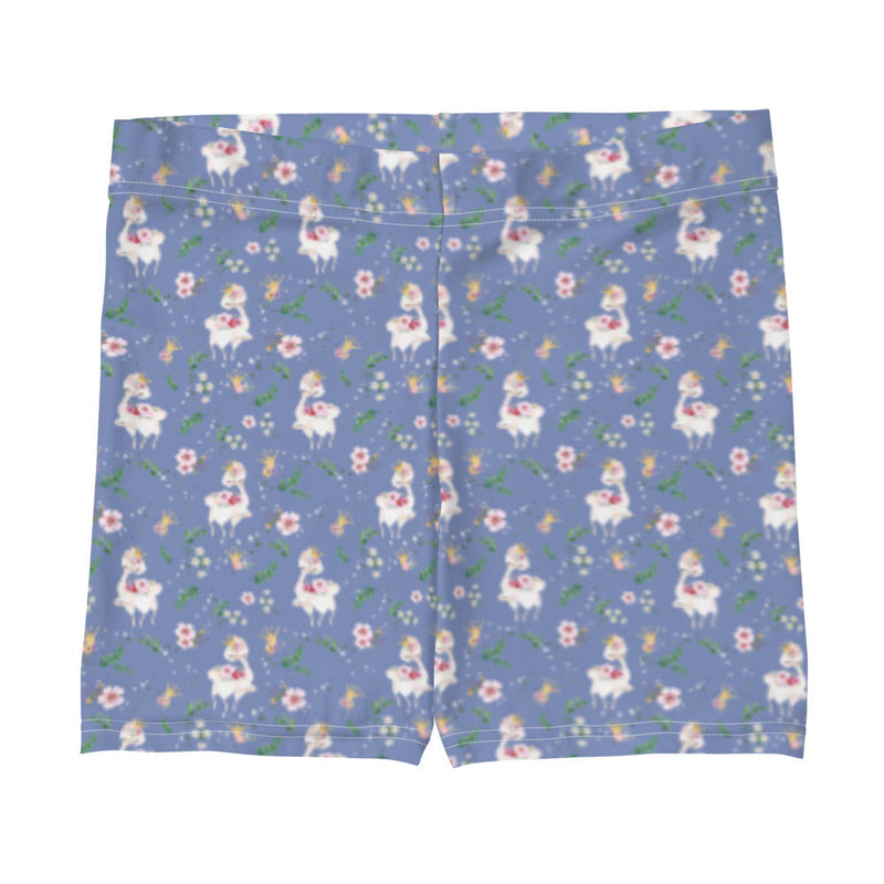 Activewear / Shorts Dancing Llama (Blue) - Shorts