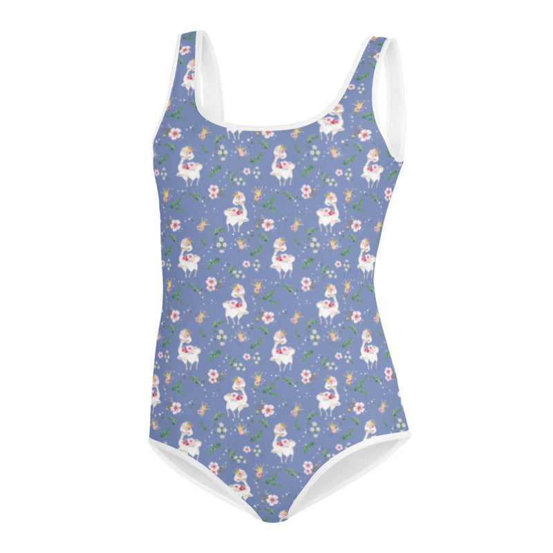 Activewear / YA Leotard 8 Dancing Llama (Blue) - Youth/Adult Leotard