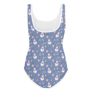 Activewear / YA Leotard Dancing Llama (Blue) - Youth/Adult Leotard