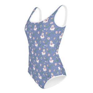 Activewear / YA Leotard Dancing Llama (Blue) - Youth/Adult Leotard