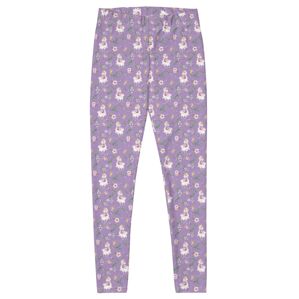 Dancing Llama (Lilac) - Adult Leggings