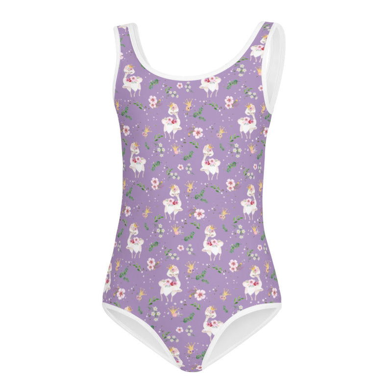 Activewear / K Leotard 2T Dancing Llama (Lilac) - Kids Leotard