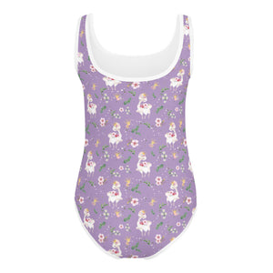 Activewear / K Leotard Dancing Llama (Lilac) - Kids Leotard