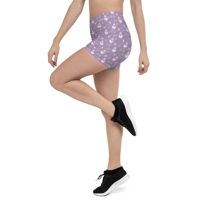 Activewear / Shorts Dancing Llama (Lilac) - Shorts