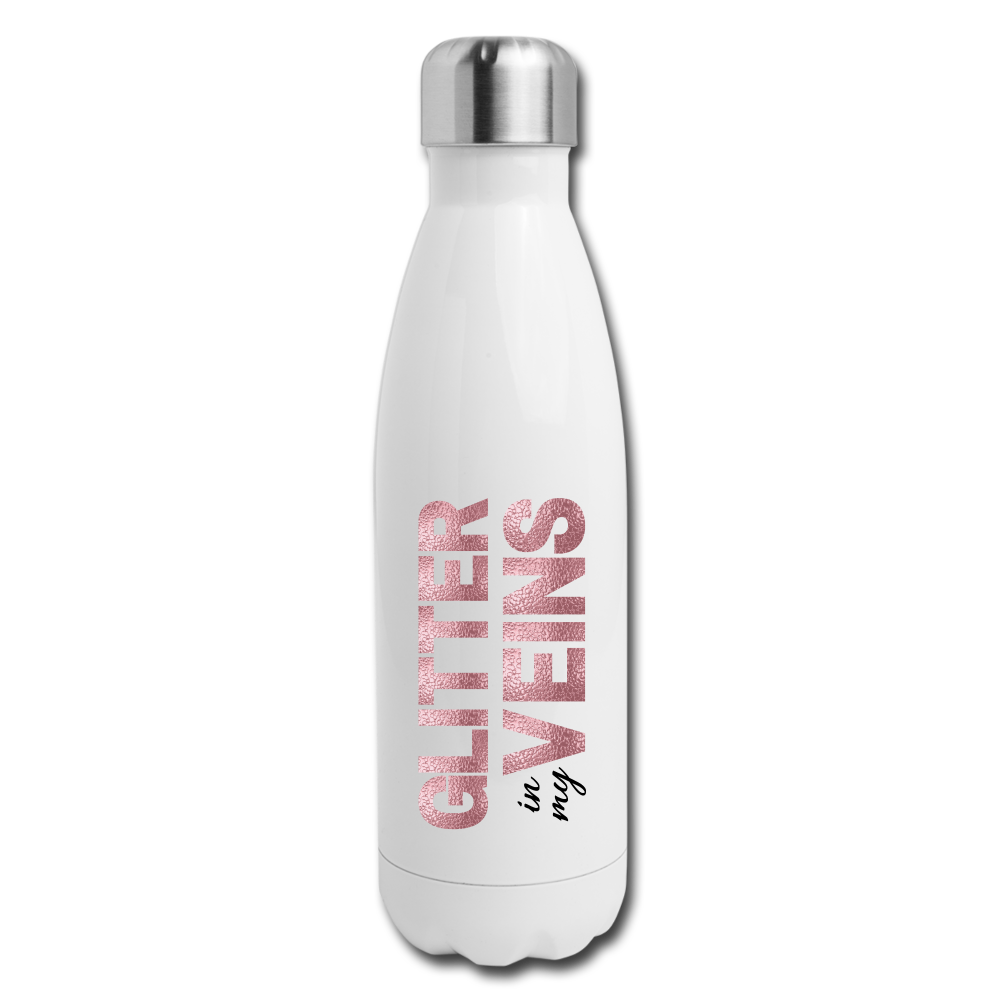 Glitter in my Veins (Pink Glitter Effect) - Insulated Stainless