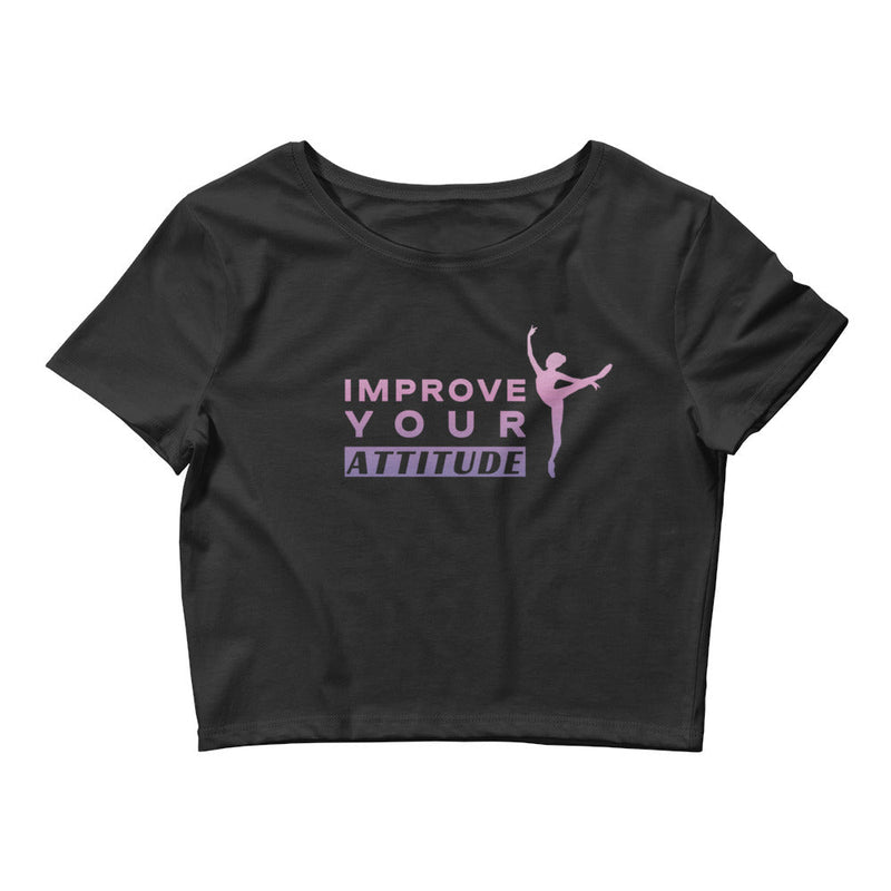 Women / Crop Tops Black / XS/SM Improve Your Attitude - Crop Top