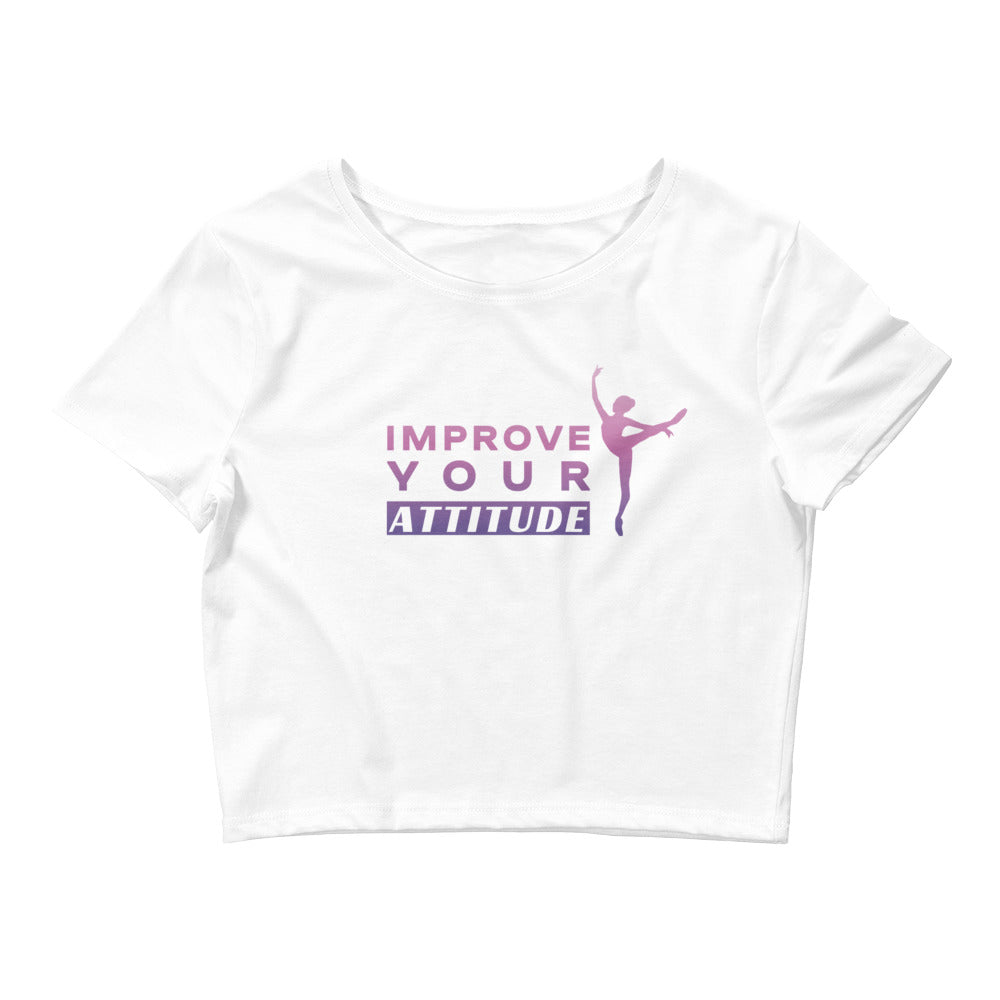 Women / Crop Tops White / XS/SM Improve Your Attitude - Crop Top